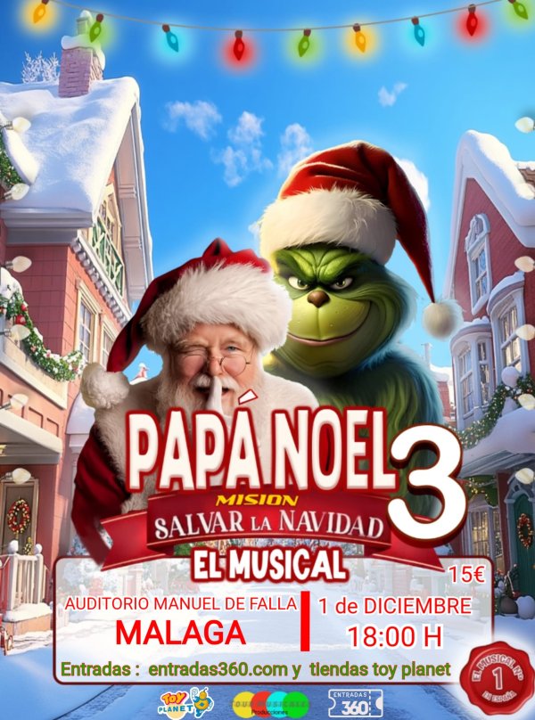 PAPÁ NOEL 3 SALVAR LA NAVIDAD EN Málaga
